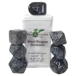 Dice:7-Set Steel Dragon Shimmer
