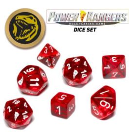 Power Rangers RPG: Game Dice Set - Red (7+coin)