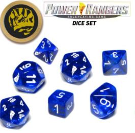 Power Rangers RPG: Game Dice Set - Blue (7+coin)