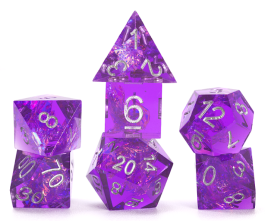Role Playing Game Dice Set (7): Sharp Purple Fairy