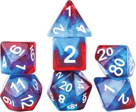 Role Playing Game Dice Set (7): Celestial - Starry Skies