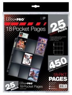 Ultra PRO Silver Series 18-Pocket Pages (25)