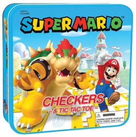 Super Mario vs Bowser Checkers & Tic Tac Toe