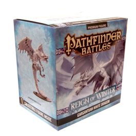 Pathfinder Battles: Reign of Winter Gargantuan White Dragon Promo Figure PR