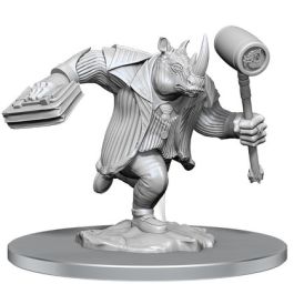 Magic the Gathering Unpainted Miniatures: Freelance Muscle and Rhox Pummeler