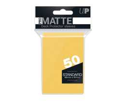 50ct Pro-Matte Yellow Standard Deck Protectors