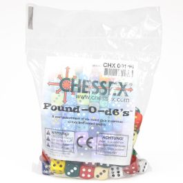 CHX001D6 Chessex Manufacturing Pound of D6 Dice