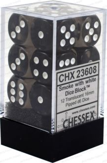 Translucent: 16mm D6 Smoke/White (12)