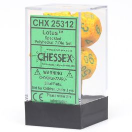 CHX25312 Chessex Manufacturing Speckled: Poly Set Lotus (7)