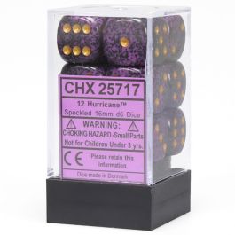 CHX25717 Chessex Manufacturing Speckled: 16mm D6 Hurricane (12)
