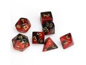 CHX26433 Chessex Manufacturing Gemini 3: Poly Black Red/Gold (7)