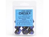 CHX26435 Chessex Manufacturing Gemini 3: Poly Black Blue/Gold (7)