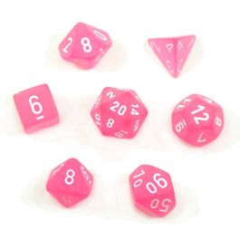 CHX27464 Chessex Manufacturing Frosted: Poly Pink/White (7)