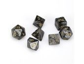 CHX27498 Chessex Manufacturing Lustrous: Poly Black/Gold (7)