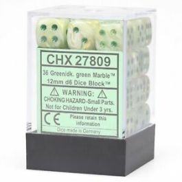 Dm8 12mm D6 Marble Green/Dark Green (36)