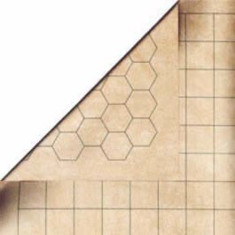 CHX96257 Chessex Manufacturing Double-Sided Battlemat With 1.5 Inch Squares/Hexes