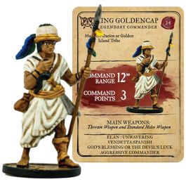 FGD0062 Firelock Games Blood & Plunder: Native American King Golden Cap Legendary Commander