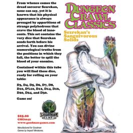 GMG6042 Goodman Games Dungeon Crawl Classics: Sezrekan`s Sanguivorous Solids Dice Set