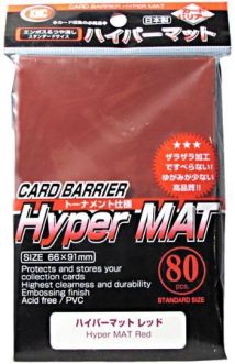 Sleeves: Hyper Matte Red (80)