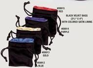 KOP09914 Koplow Games Dice Bag: Black Velvet Purple Satin Lined (Small)