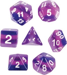 Transparent: Layered Poly Purple Haze Assortment (7)(Hook Top)