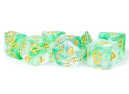 Unicorn Resin 16mm Polyhedral Dice Set: Icy Everglades
