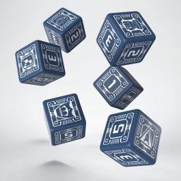 QWSSBST82 Q-Workshop Battletech House Steiner D6 Dice Set (6)