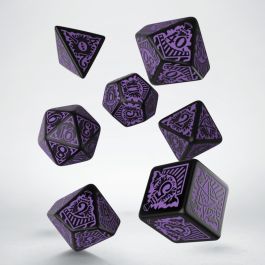 QWSSCTO51 Q-Workshop Call of Cthulhu Dice Set Black/Purple Horror o/t Orient Express Edition (7)