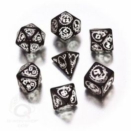 QWSSDRA05 Q-Workshop Dragons Dice Set Black/White (7)