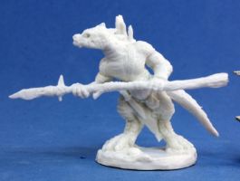 RPR77154 Reaper Dark Heaven: Bones Lizardman Spearman