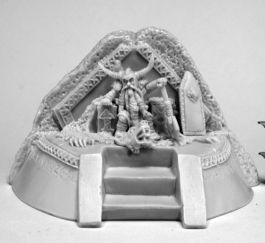 RPR77570 Reaper Dark Heaven: Bones Dwarf King on Throne