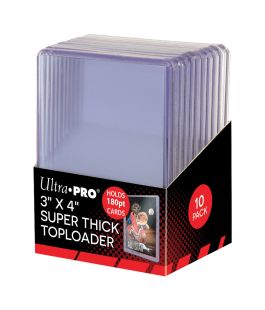 Toploader: 3in x 4in Super Thick 180pt (10)