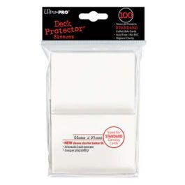 UPI82690 Ultra Pro Deck Protector Pack: White Solid 100ct