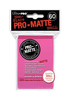 UPI84148 Ultra Pro Pro-Matte Small Deck Protectors: Bright Pink (60)