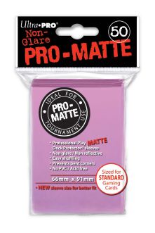 UPI84185 Ultra Pro Pro-Matte Deck Protectors Pack: Pink (DISPLAY 12)