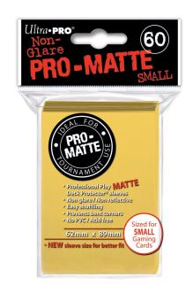 UPI84268 Ultra Pro Pro-Matte Small Size Deck Protector: Yellow