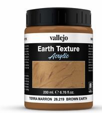 VAL26219 Vallejo Earth Texture: Brown Earth (200ml)