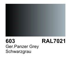 VAL70603 Vallejo Auxiliary Products: German Panzer Grey RAL 7021 (17ml)