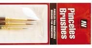 Brush Set: Round Toray 4/0, 3/0, 2/0