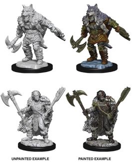 Dungeons & Dragons Nolzur`s Marvelous Unpainted Miniatures: W9 Male Half-Orc Barbarian