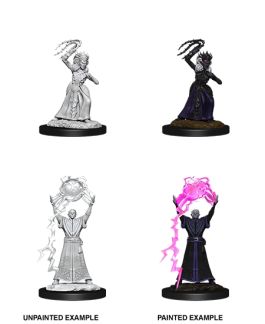 Dungeons & Dragons Nolzur`s Marvelous Unpainted Miniatures: W12 Drow Mage & Drow Priestess