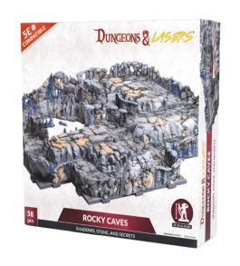 Dungeons & Lasers: Half-Height Walls - Rocky Caves
