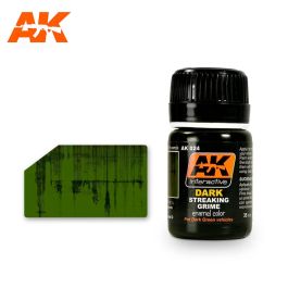 AK Interactive Streaking Grime For Dark Vehicles (3 Pack)