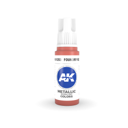 AK Interactive 3G Acrylic Foundry Red 17ml (3 Pack)