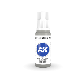 AK Interactive 3G Acrylic Natural Steel 17ml (3 Pack)