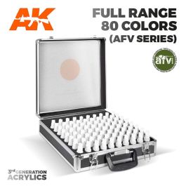 AK Interactive 3G Acrylics Briefcase - 80 Colors Full Range (AFV Series)