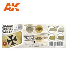 AK Interactive 3G Air - Clear Doped Linen Set (3)