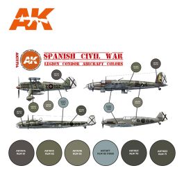 AK Interactive 3G Air - Spanish Civil War. Legion Condor Aircraft Set (6)