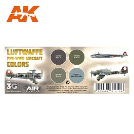 AK Interactive 3G Air - Luftwaffe Pre-WWII Aircraft Colors Set (4)