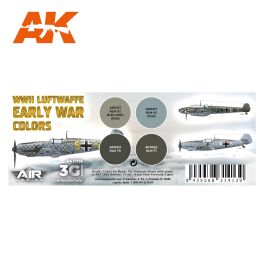 AK Interactive 3G Air - WWII Luftwaffe Early War Colors Set (4)